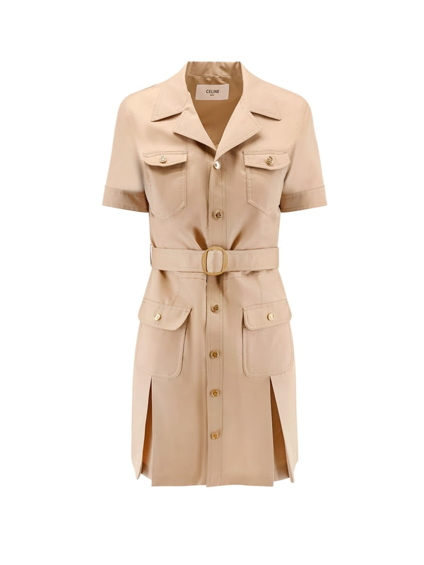 Celine Beige Midi Dress