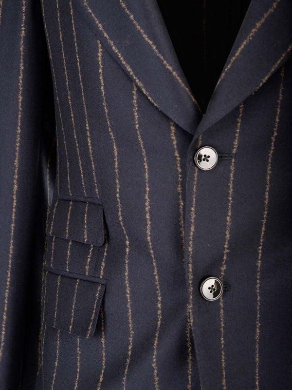 Pinstripe Wool Suit