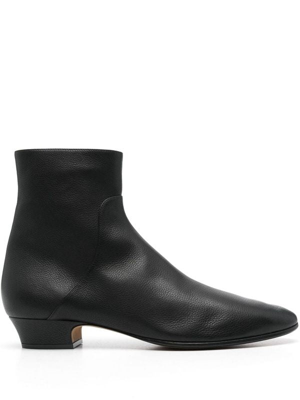 Awer Grain Leather Ankle Boots