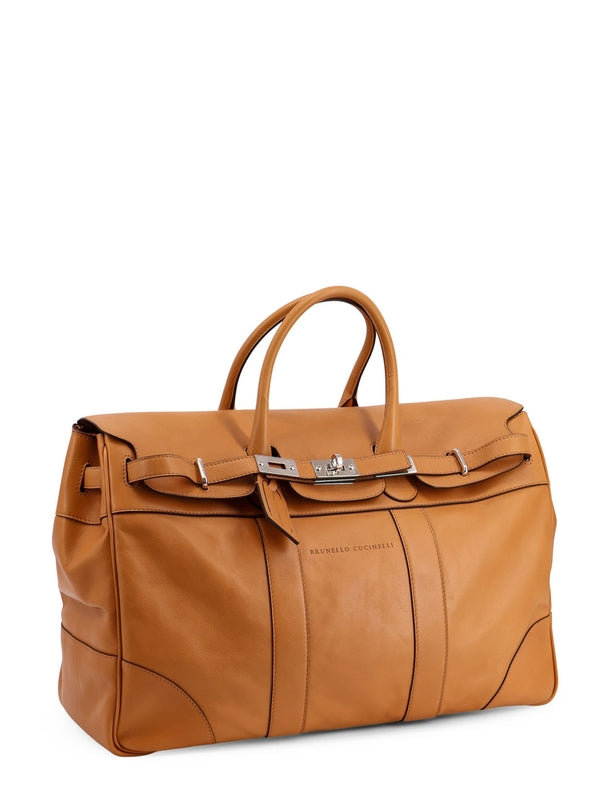 Brunello Cucinelli Brown Boston Bags