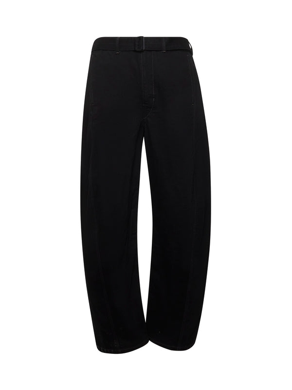 Twist Belt Denim Pants