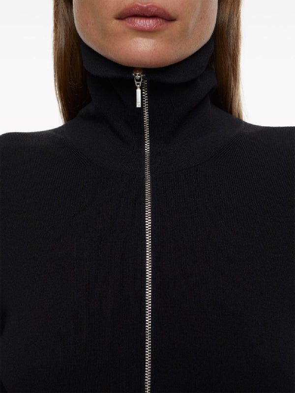 Turtle Neck Zipper Cardigan