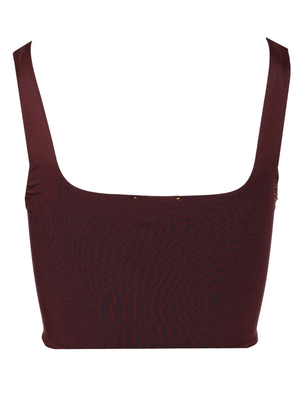 Square Neck Jersey Bra Top