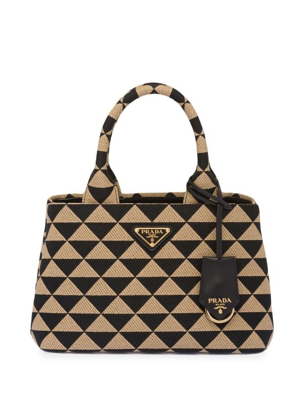 Triangular Logo Pattern Tote Bag