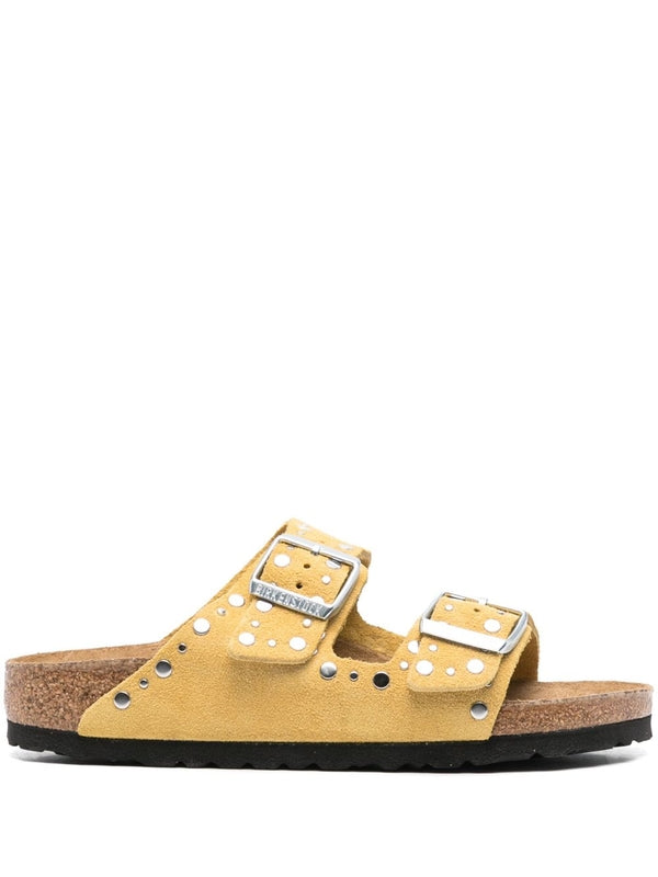 Arizona Eyelet Detail Suede Sandals