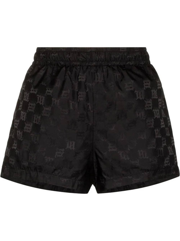 Logo Monogram Nylon Shorts