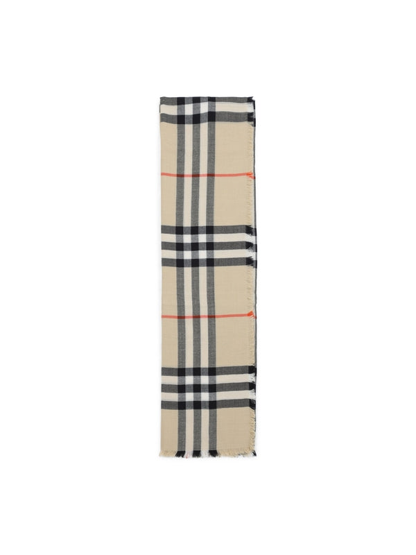 Check Pattern Wool Muffler