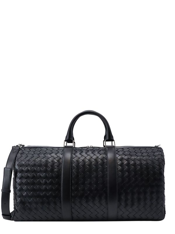 Intrecciato Leather Duffel Bag