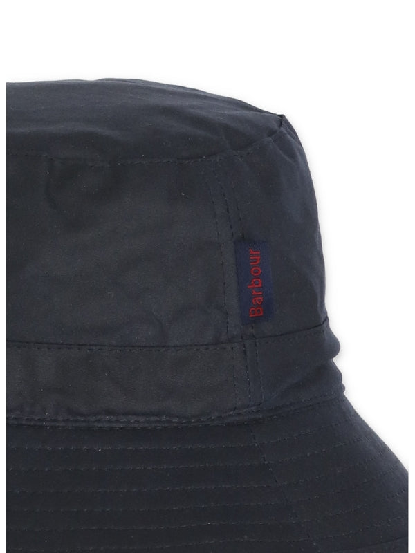 Logo Label Wax Cotton Bucket Hat