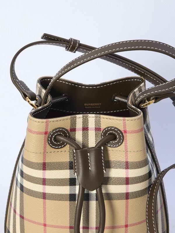 Vintage Check Mini Bucket Bag - Jente