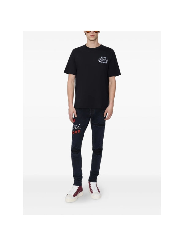 Amiri Black Half Sleeve