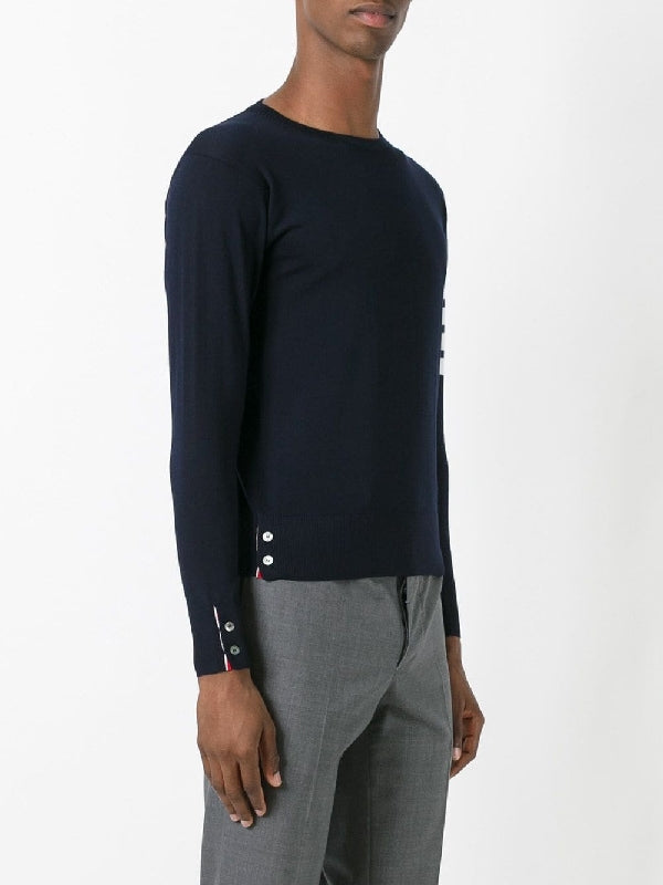 4-Bar Stripe Crewneck Wool
  Knit