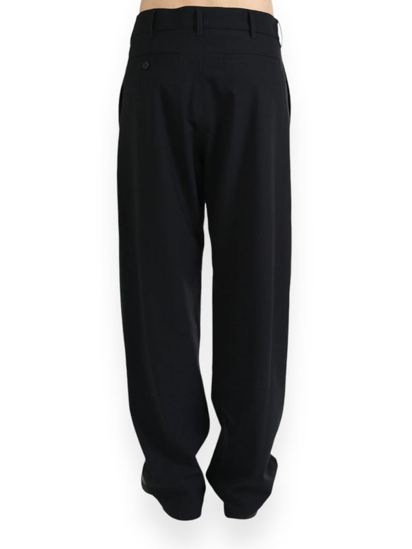 Black Logo Stitch Pants