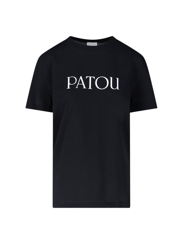 PATOU - Logo Crewneck Short Sleeve T-Shirt - Jente