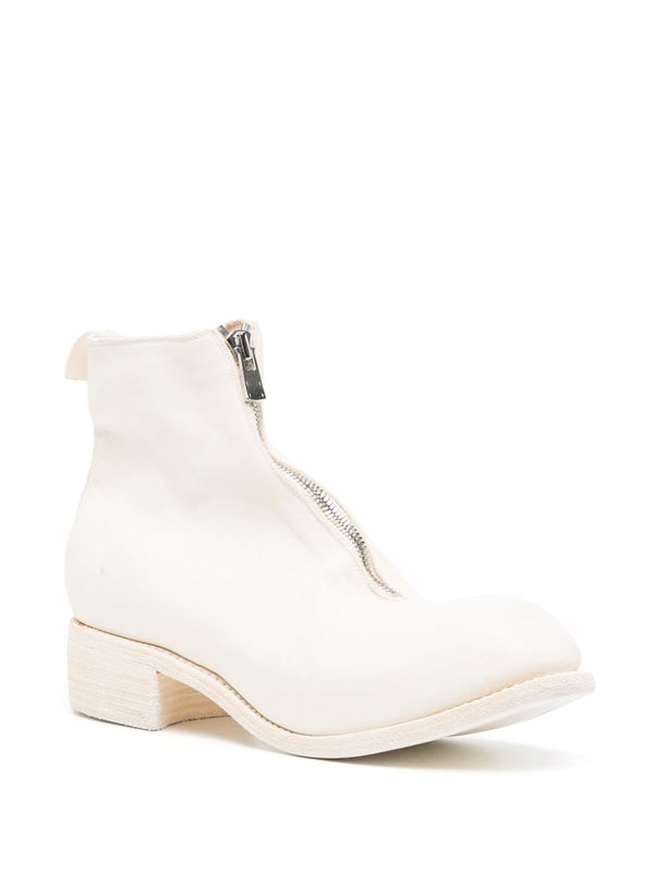 PL1 Front-Zip Ankle Boots