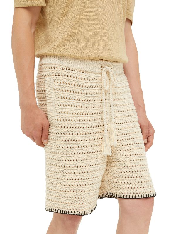 Crochet Knit Bermuda Shorts