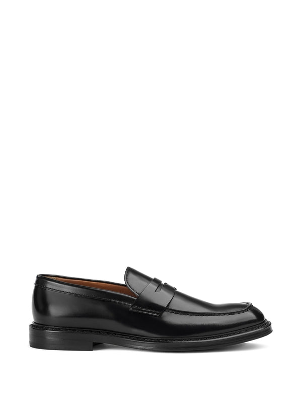 Black Leather Penny Loafer