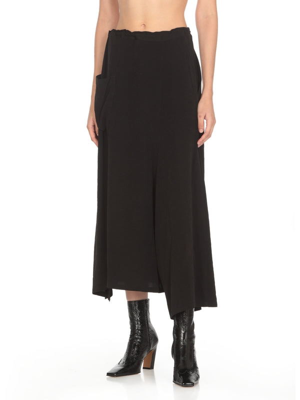 Asymmetric Flare Pants