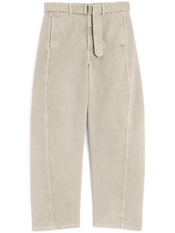 Twist Belt Cotton Pants