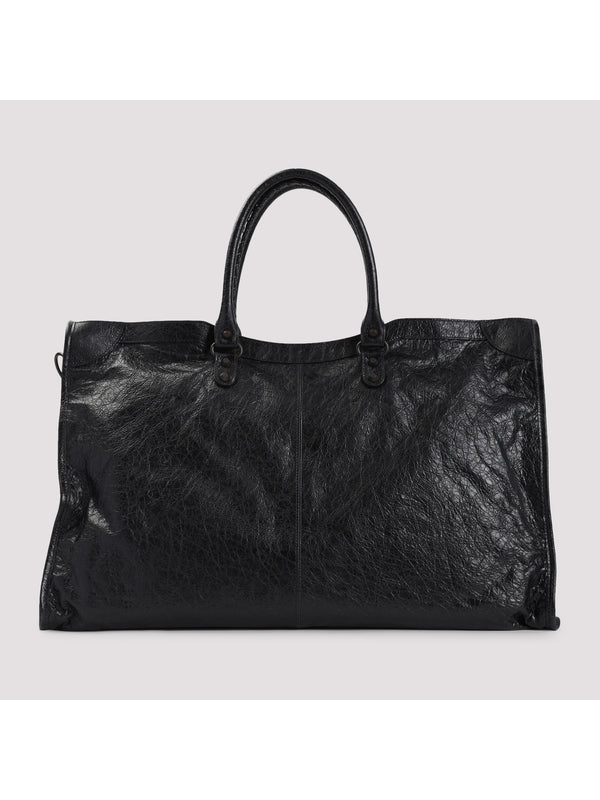 Le City Leather Large Boston Bag