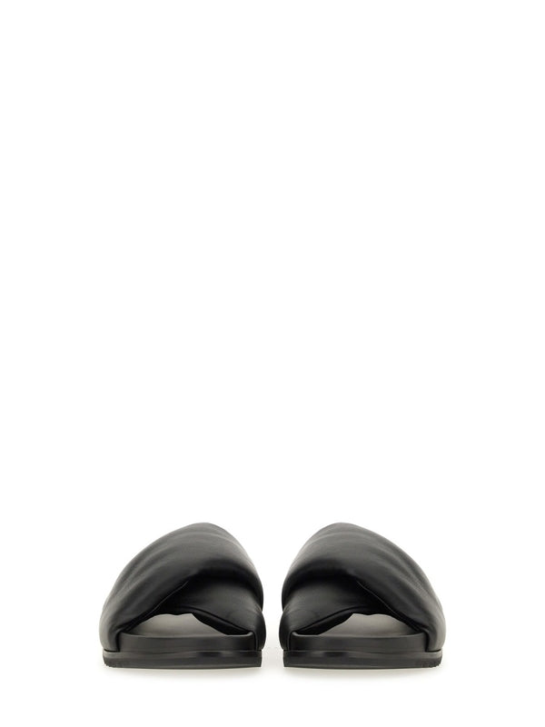 Chunky Leather Slides