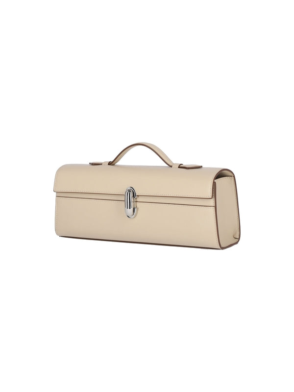 Savette Beige Tote Bags
