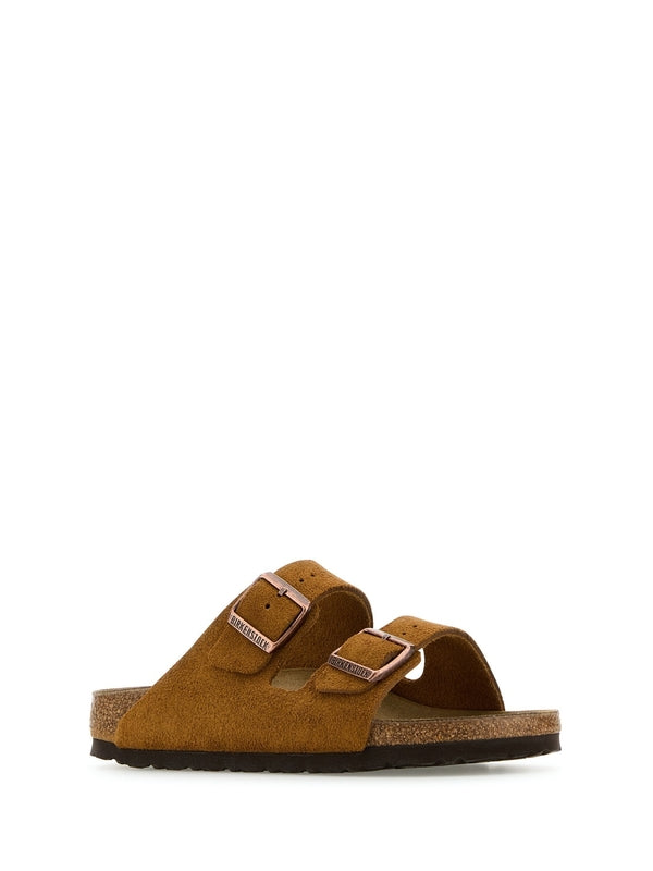 Arizona Buckle Suede Sandals