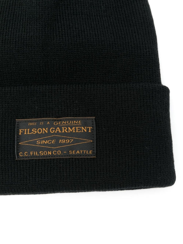 Filson Black Beanie