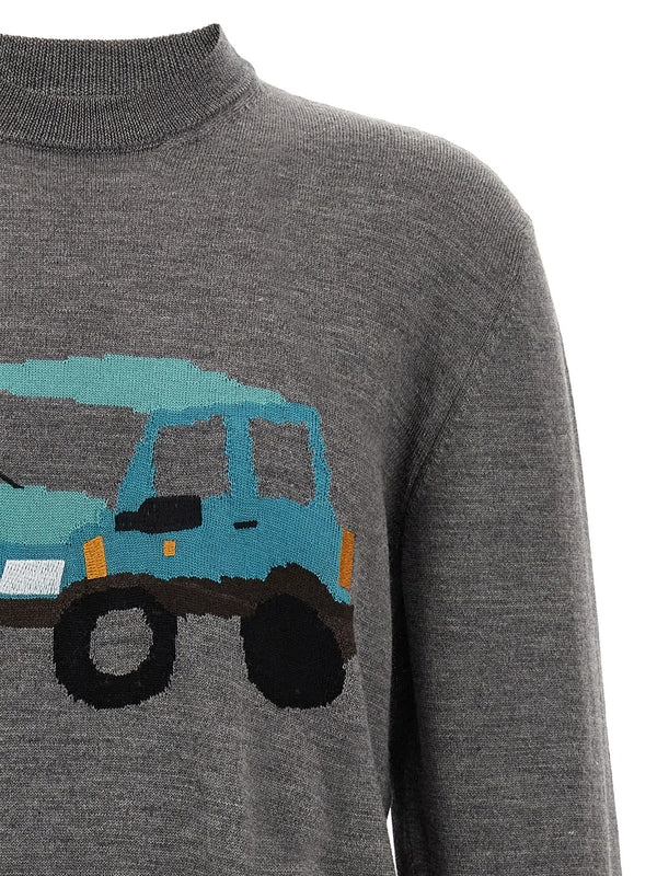 Mariano Pandino Gray Wool Knit