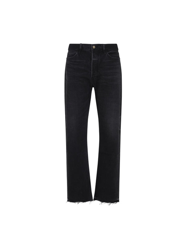 Classic Cotton Denim Pants