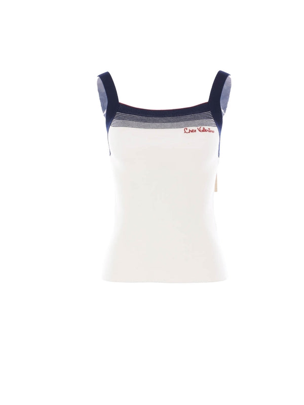 Valentino White Sleeveless