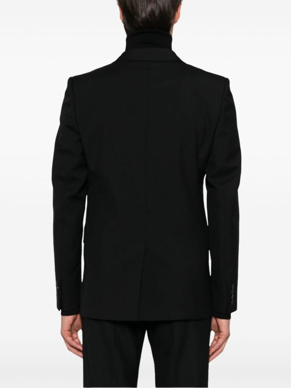 Wool Gabardine Double-Breasted Jacket