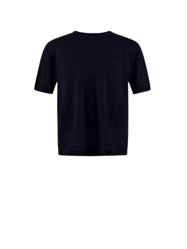 Crewneck Wool
  Silk Short Sleeve T-Shirt