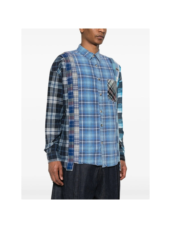 Panel Check Pattern Shirt