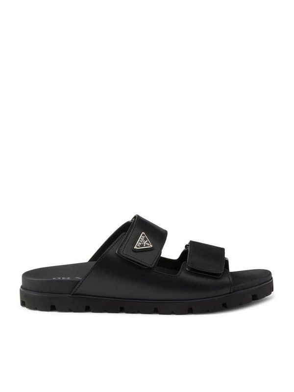 Triangle Logo Velcro Calfskin
  Sandals