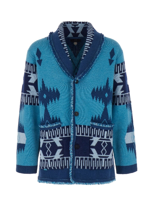 Icon Jacquard Cashmere Cardigan