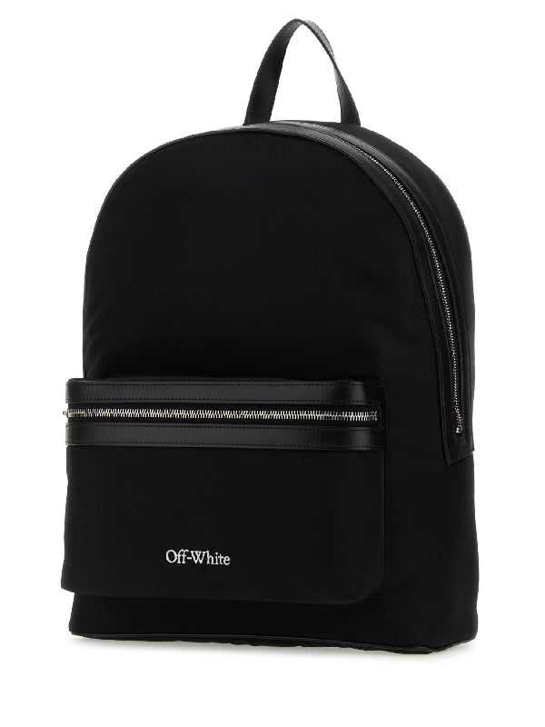 Core Logo Pocket Nylon Backpack