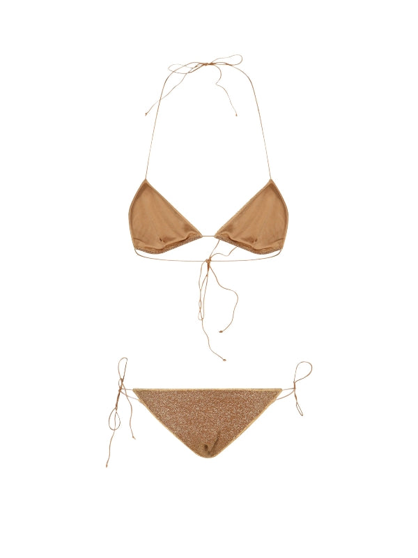 Lurex Halterneck Bikini Set