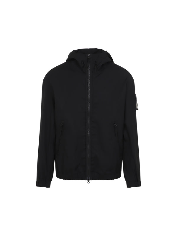 Wappen Patch Cotton Zip-up Hoodie Jacket