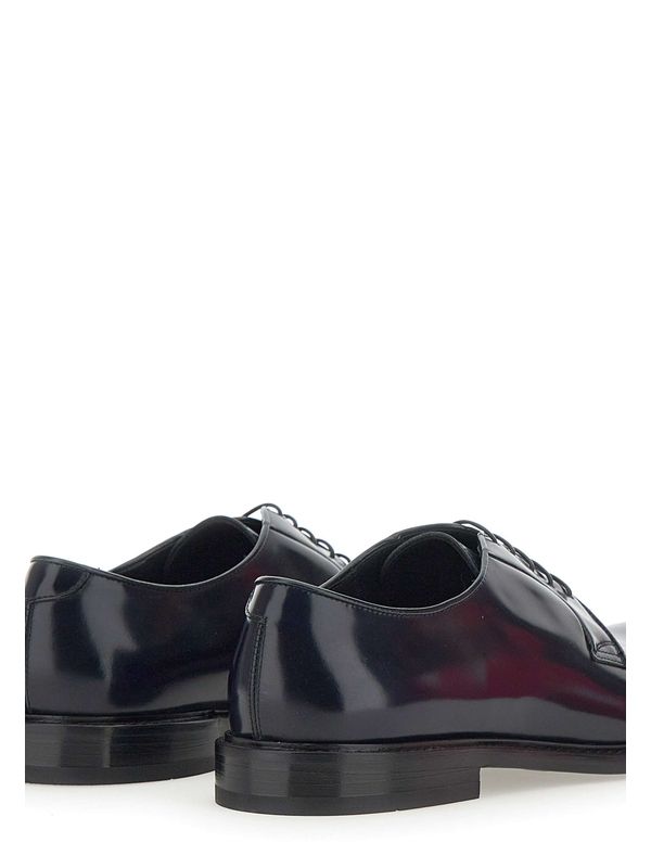 Leather Lace-Up Loafers