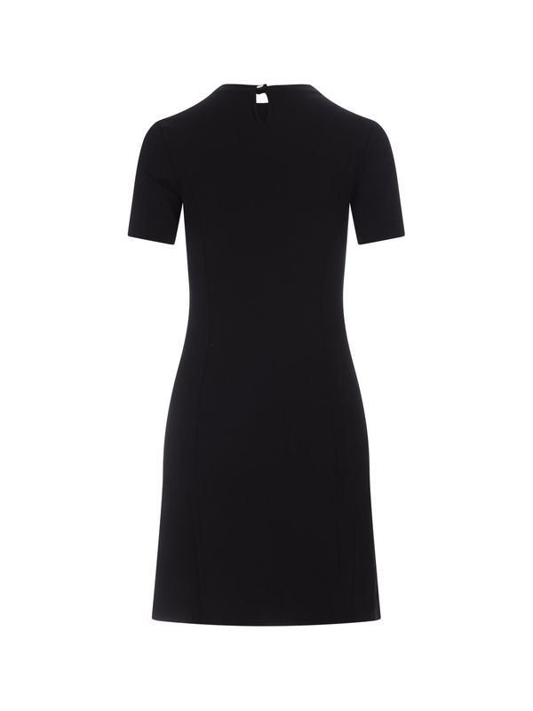 Asymmetric Button Detail Mini Dress