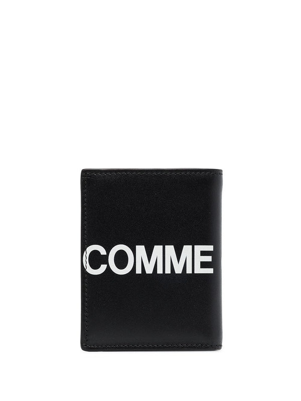 Logo Print Leather Wallet