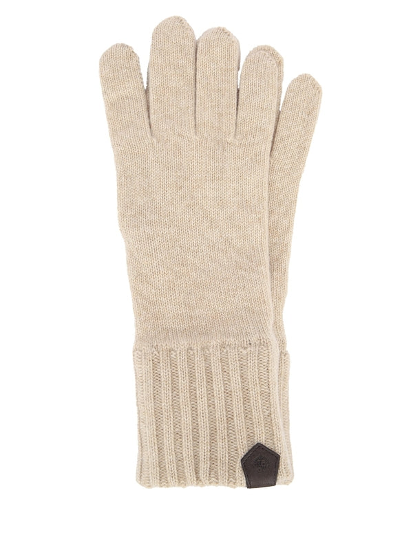 Loro Piana Beige Wool Gloves