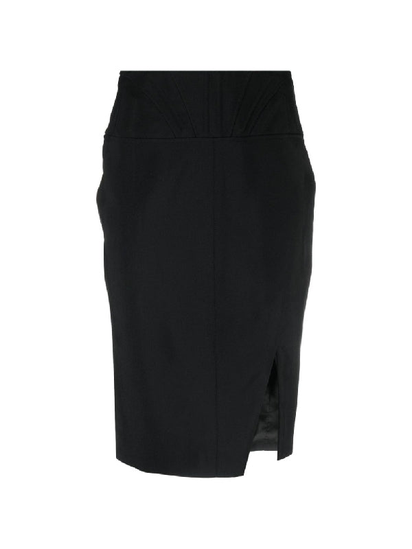 Side Slit Panel Skirt