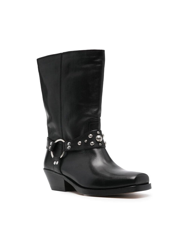 Antya Leather Biker Boots