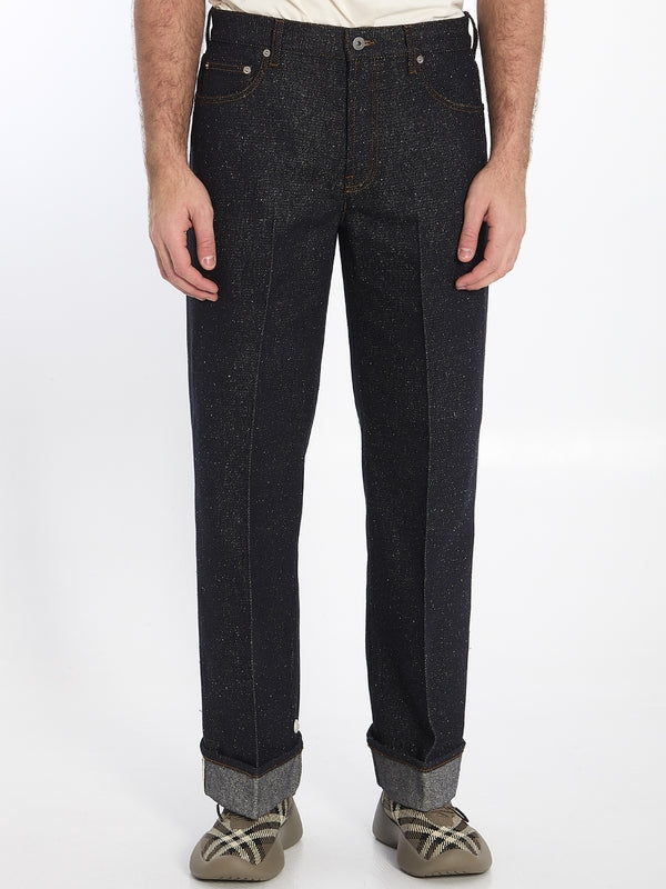 Turn-up Cotton
  Denim Pants