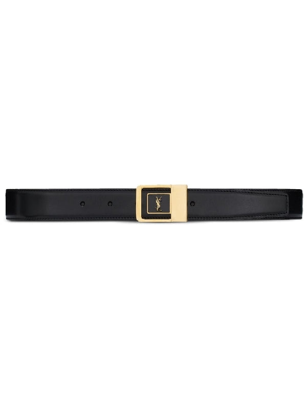 Cassandra Monogram Square Buckle Belt