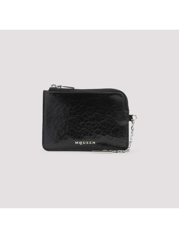 Alexander Mcqueen Black Card Wallet