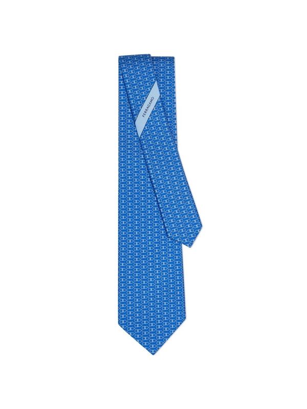 Gancini Pattern Silk
  Necktie