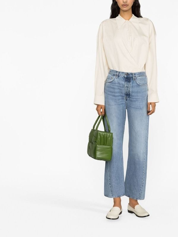 Twist Crop
  Denim Pants